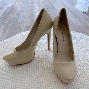Nude Patent Platform Stilettos